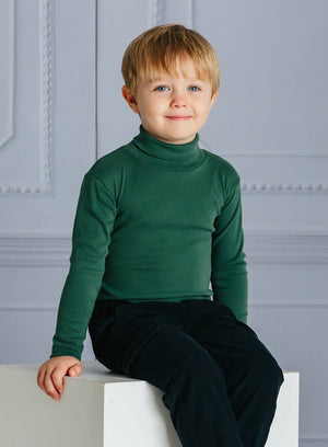 Unisex Classic Turtle Neck in Green