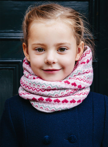 Snoody in Pink Fair Isle