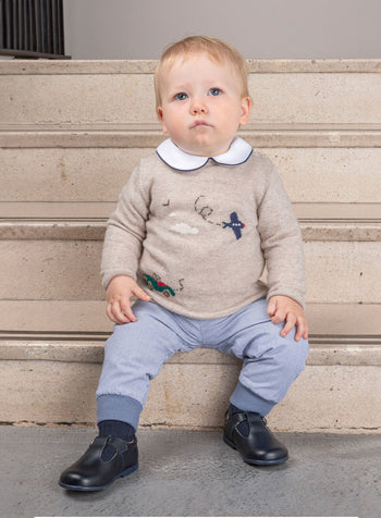 Baby Orly Pants in Navy Stripe