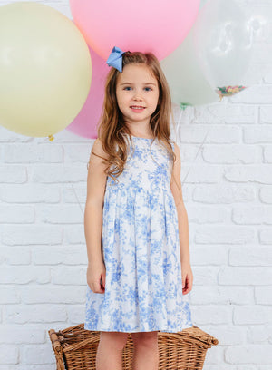 Confiture Dress Maeve Big Bow Dress in Blue Floral