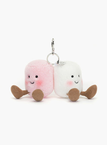 Jellycat Toy Amuseable Pair of Marshmallows Bag Charm