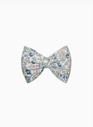 Bow Hair Clip in Blue Floral