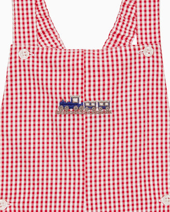 Chelsea Clothing Company Bib Shorts Baby Alexander Bib Shorts in Red Gingham