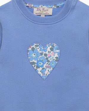 Lily Rose Sweatshirt Baby Betsy Heart Sweatshirt