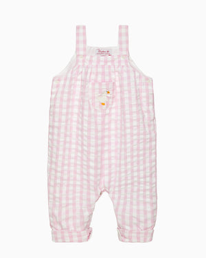 Baby Duck Gingham Dungarees