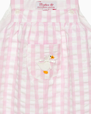 Baby Duck Gingham Dungarees