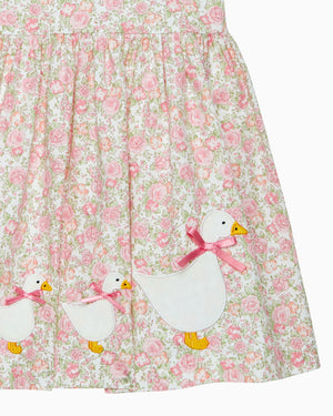 Baby Duck Dress in Pink Floral