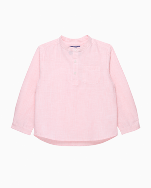 Oscar Shirt in Pale Pink Stripe