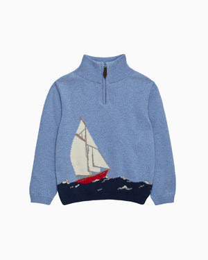 Chelsea Clothing Co Jumper Sailing Half-Zip Jumper