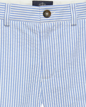 Theo Tailored Shorts in Blue Stripe