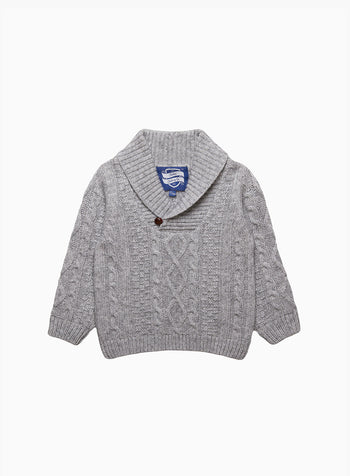 Baby Finn Shawl Collar Sweater