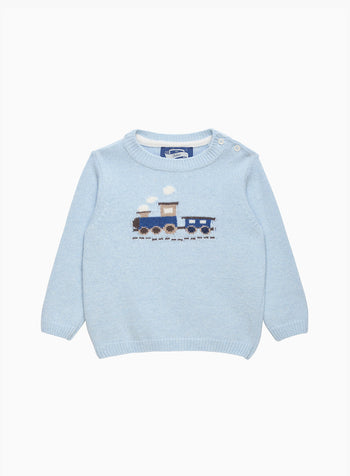 Baby Thomas Train Sweater