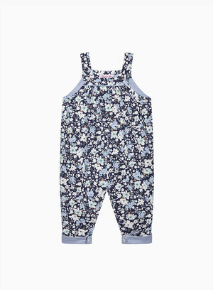 Baby Annie Floral Cord Dungarees