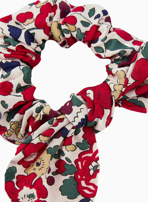 Bow Scrunchie in Red Betsy