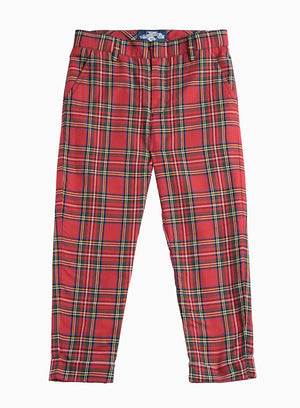 Donald Pants in Red Plaid