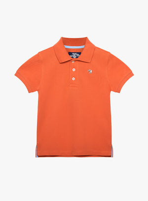 Harry Piqué Polo in Orange