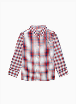 Oliver Shirt in Red/Blue Gingham