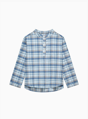 Oscar Shirt in Blue Check