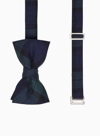 Bow Tie in Navy Plaid