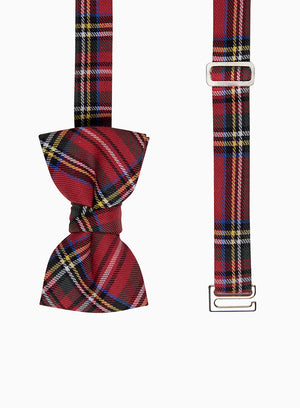 Bow Tie in Red Plaid