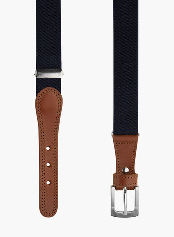 Elasticated Belt in Navy