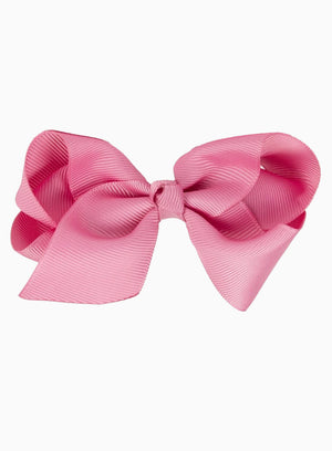 Extra Large Bow Hair Clip in Dusky Pink