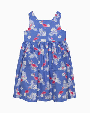 Adelina Summer Dress in Flamingo