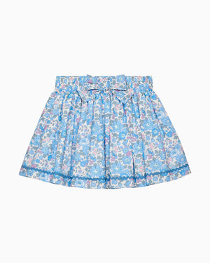 Bow Skirt in Blue Betsy