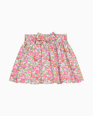 Bow Skirt in Pink Betsy