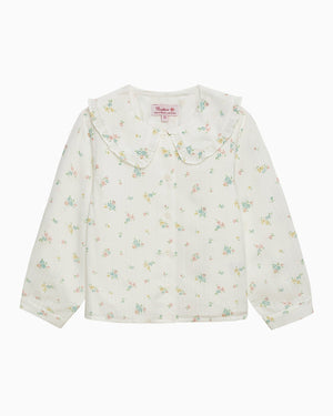 Floral Pie Crust Blouse