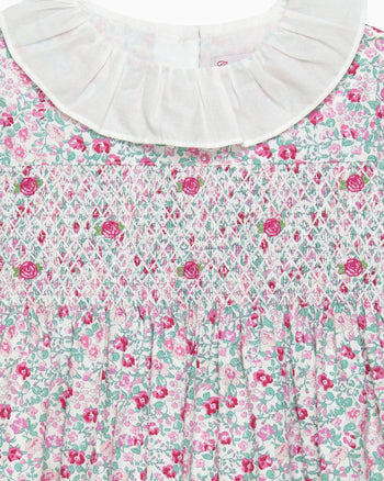 Confiture Dress Catherine Smocked Dress in Pink Floral