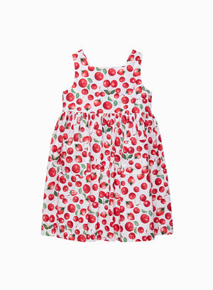 Adelina Summer Dress in Strawberry & Cherry