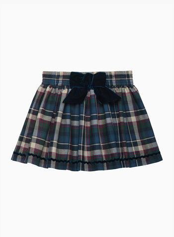 Plaid Bow Skirt