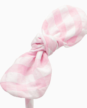 Lily Rose Alice Bands Big Bow Alice Band in Pink Gingham