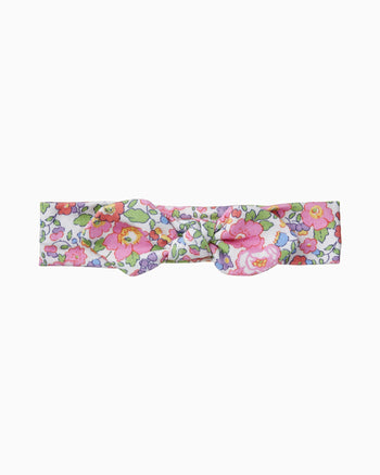 Jersey Bow Headband in Pink Betsy