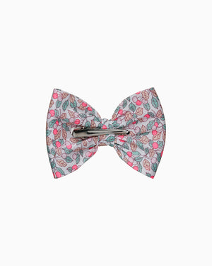 Lily Rose Clip Bow Hair Clip in Coco Cherry