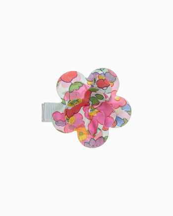 Flower Hair Clip in Pink Betsy