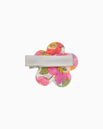 Flower Hair Clip in Pink Betsy