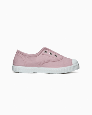 Hampton Canvas Plum Plimsolls in Dusky Rose