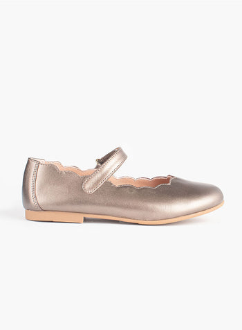 Hampton Classics Lilly Party Shoes in Metallic Gold