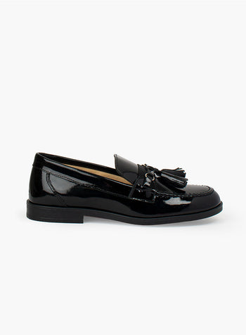 Hampton Classics Havana Loafer in Black Patent