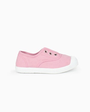 Hampton Canvas Plum Plimsolls in Rose