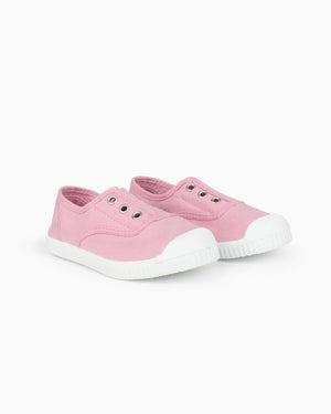 Hampton Canvas Plum Plimsolls in Rose