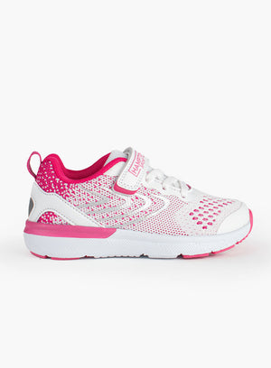 Hampton Sport Bolt Sneakers in White/Pink