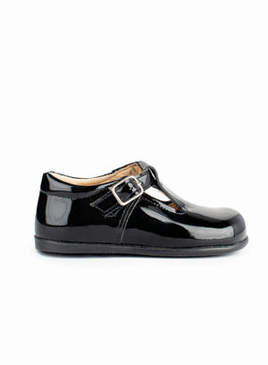 My First Hampton Classics Jamie First Walkers in Black Patent