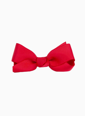 Large Bow Hair Clip in Ruby