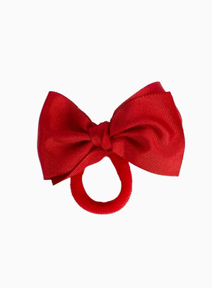 Medium Bow Hair Bobble in Red