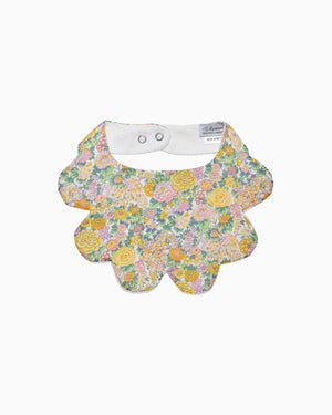 Scalloped Bib in Yellow Elysian Day