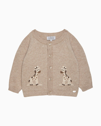 Lapinou Cardigan Baby Giraffe Cardigan