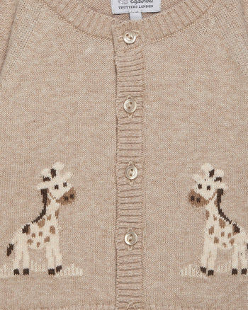 Lapinou Cardigan Baby Giraffe Cardigan